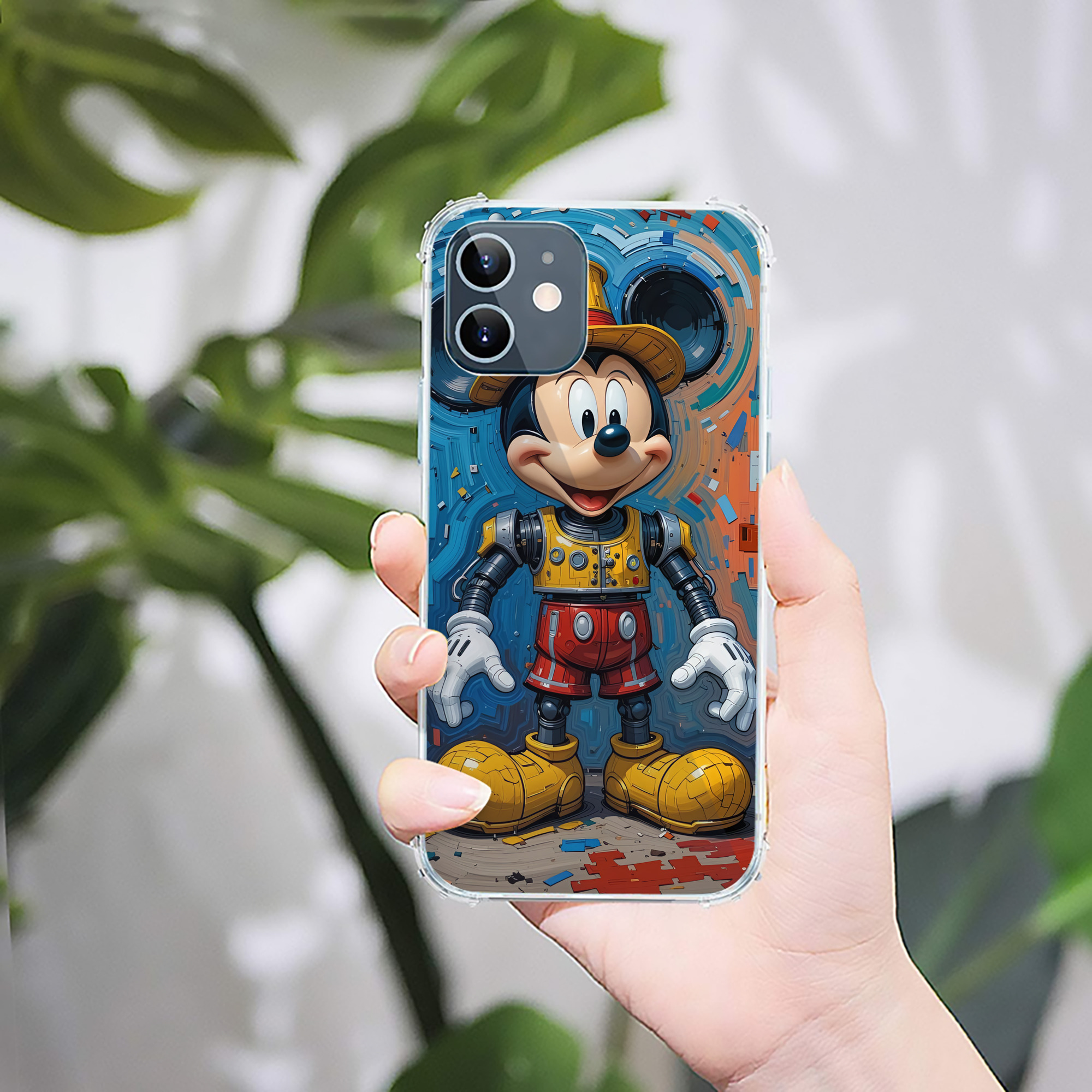 ミッキーマウス Mickey Mouse 【iPhone 12シリーズ対応】透明スマホケース（クリアソフトケース）